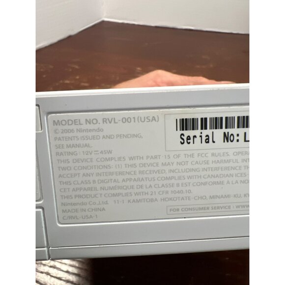 Nintendo Wii RVL-001 Console White Model With Ports Tested Working Z3 - Picture 5 of 5